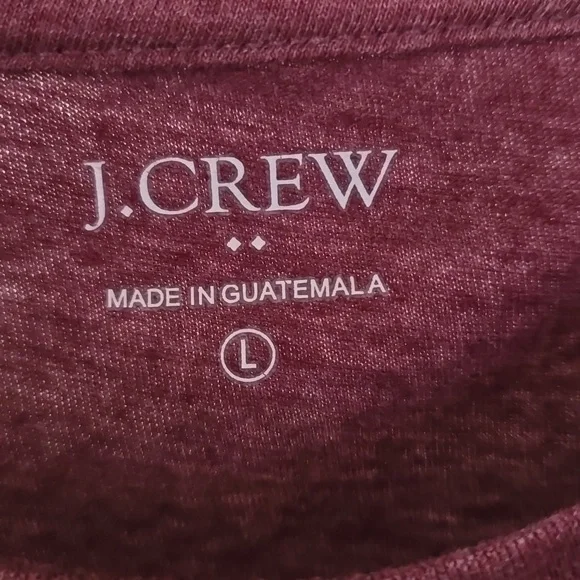 J. Crew Men's Maroon T-Shirt - Picture 4 of 8